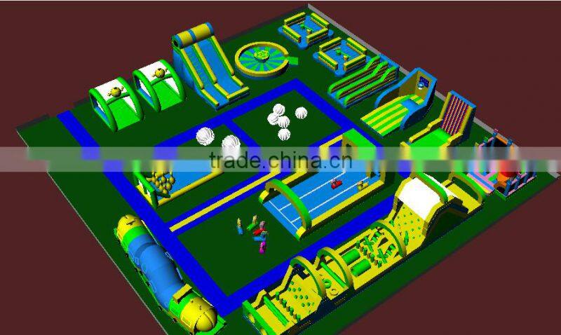 Factory price kids inflatable amusement park with high quality