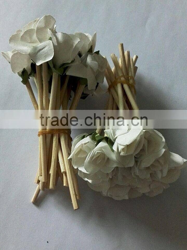 15cm *3mm natural color Perfume reed diffuser stick with paper flower for glass bottle /ceramic bottles
