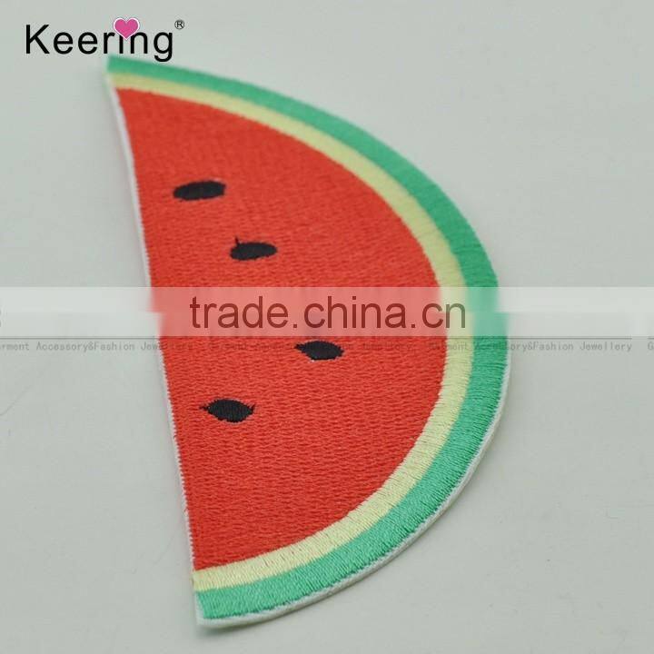 Colorful watermelon fruit custom embroidery textile patch WEF-060