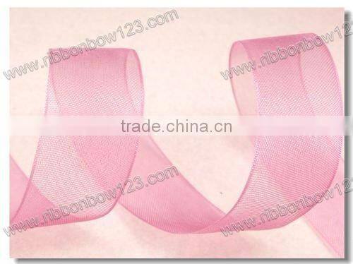 silver metallic edge satin ribbon