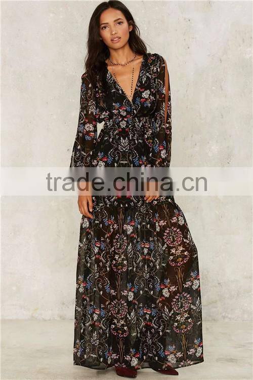 2017 Modern fashion printed girls dress names with pictures for summer