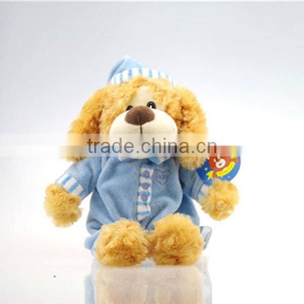 Sitting super soft stuffed doggy baby first tv plush toys