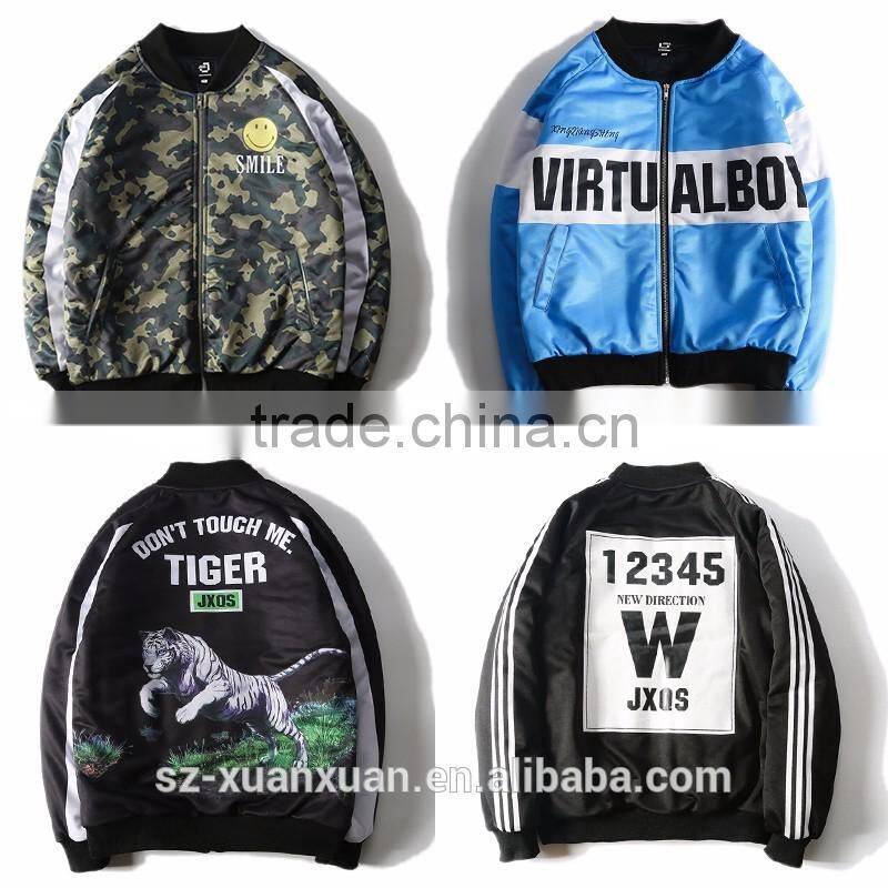 2016 winter fashion men baseball jacket warm coat