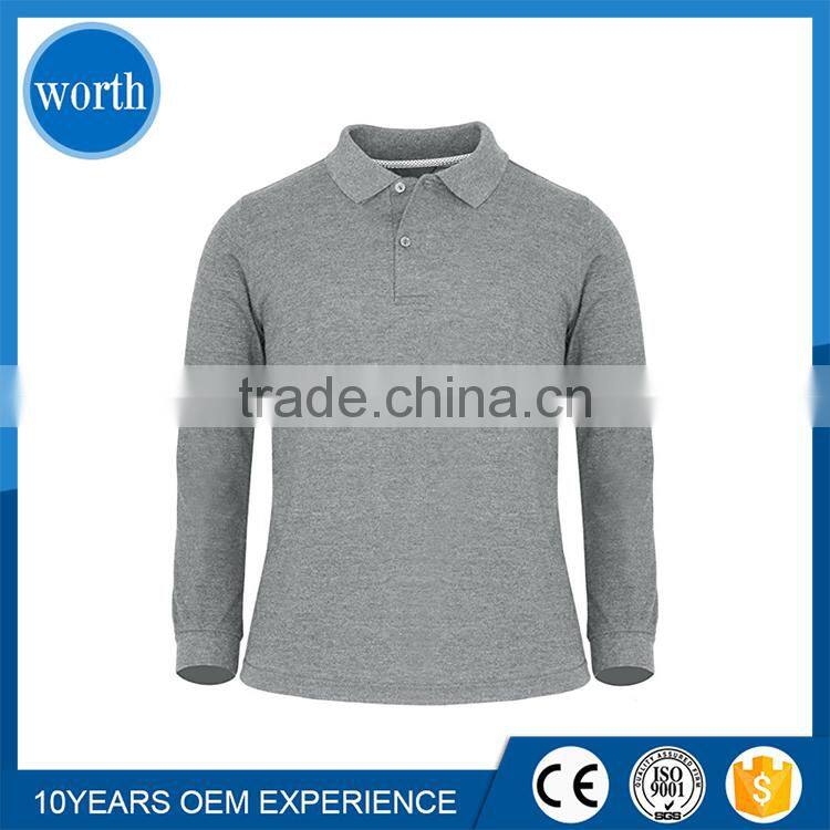 Polo tshirt long sleeve men's t-shirt oem import from China