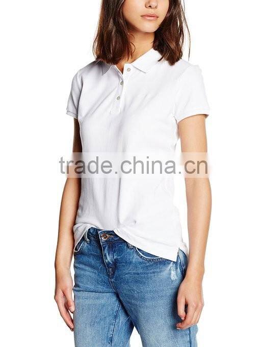 cotton plain white polo t-shirt sport t-shirt design for bulk blank
