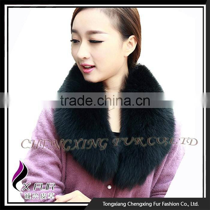 Collar-F11 Fashion Fox Fur Collar For Long Coat