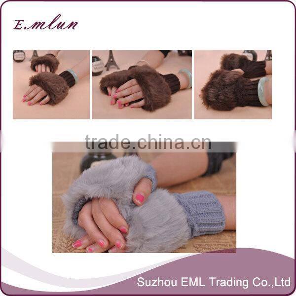 2015 wholesale women acrylic personalized winter gloves