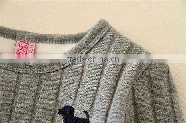Warm children clothes winter 2015 clong sleeve kids undershirt wholesale children clothes for boy and girl