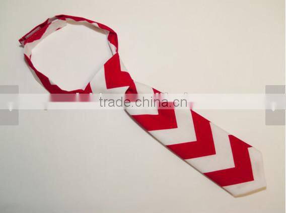4th of July boy bow tie hot sale red and white baby tie wholesale chevron fashion baby tie