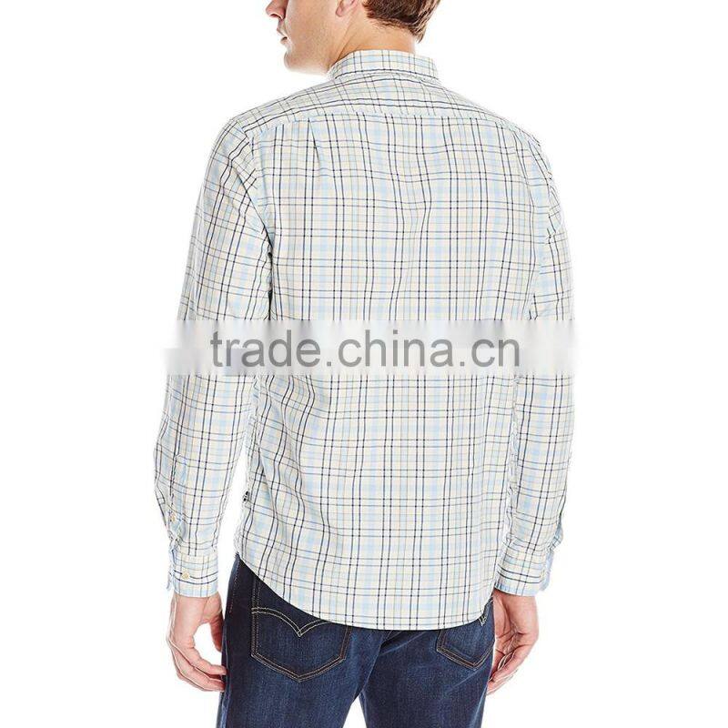 OEM professional custom button down mens flannel shit with washed