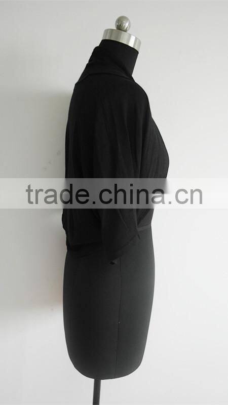 Very Fashion knitted black poncho sexy sweater pattern