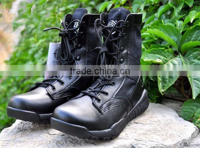Fashion winter army boots Genuine Leather Tactical Men's working Combat Hunting Military Boots