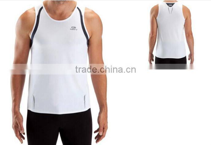 Custom CoolMax Dryfit Moisture Wicking Sleeveless Running Shirts for Men
