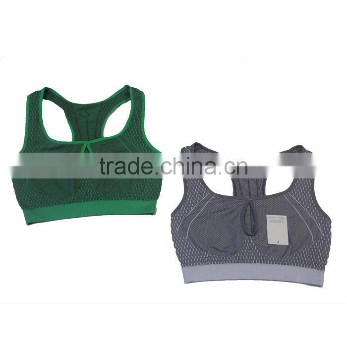 2014 New Style Breathable and Light Seamless Knitting Seamless Women Sport Bra