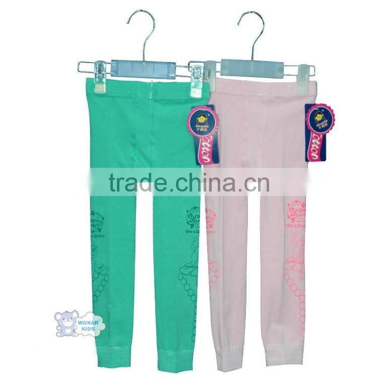 Plain color printed kids cotton dance tights