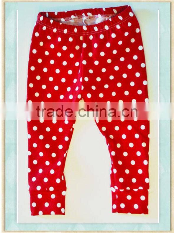 Girls Leggings Baby Leggings Christmas Leggings Red Polka Dot Pants Trousers