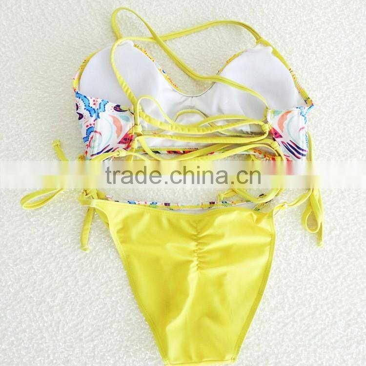 Printed two-piece swimsuit sexy bikini