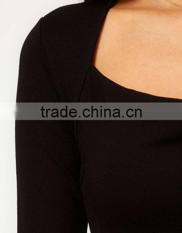 Pencil Dress With Cowl Neck