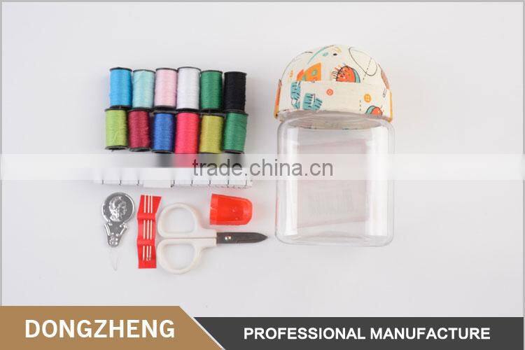 Wholesale sewing accessories customized plastic jar pin cushion for needle organization