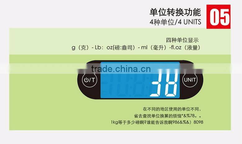 Stainless Steel Waterproof Kitchen Electronic Scale 5 kg