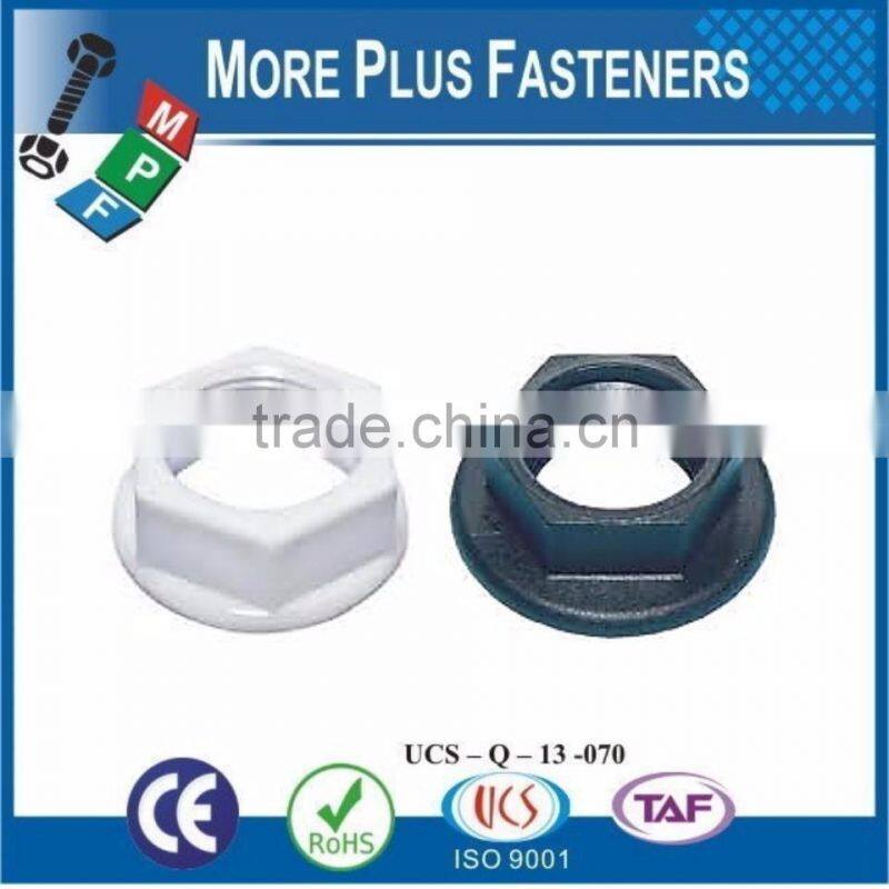 Made in Taiwan Transparent or Colored Nylon Plastic Hexagon Nuts
