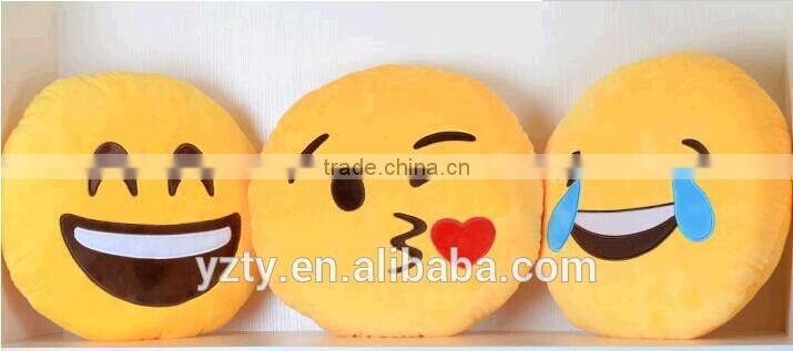 32cm Emoji Smiley Emoticon Yellow Round Cushion Pillow Stuffed Plush Soft Toy