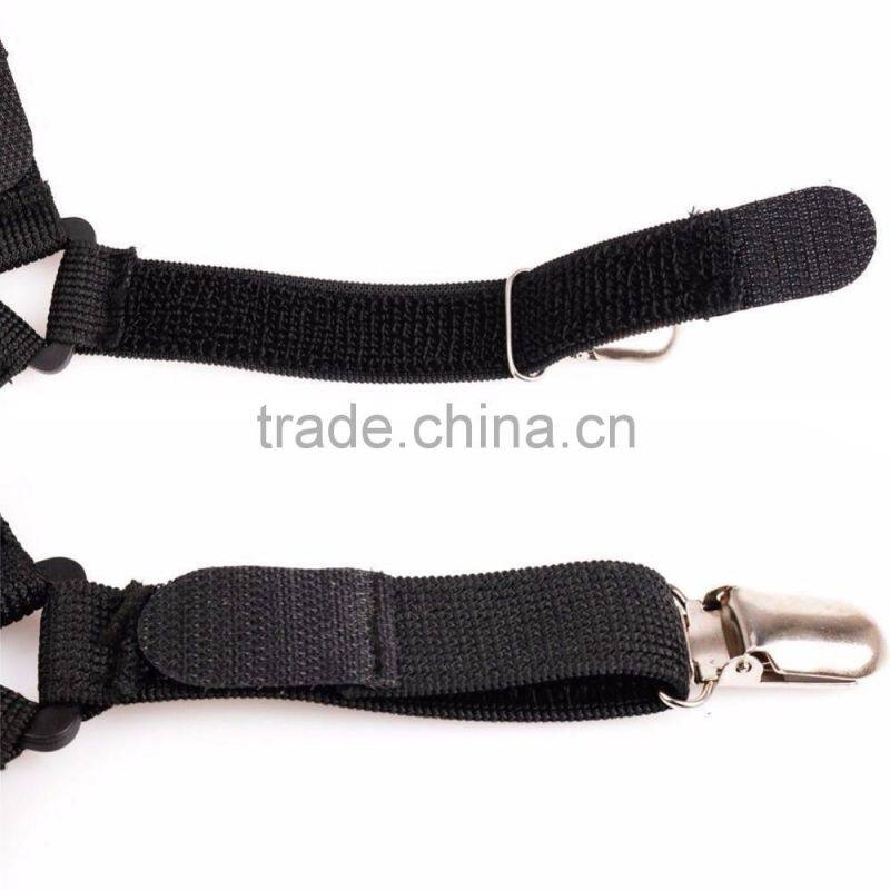 4 Pack Triangle Bed Mattress Sheet Clip Grippers Straps Suspender Fasteners Holder