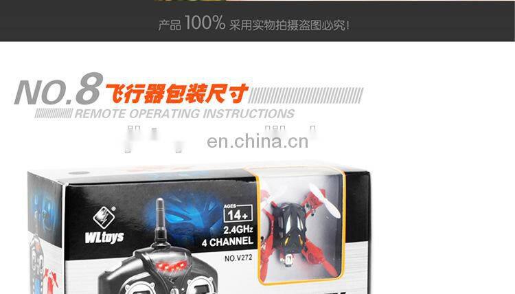 Well-known brands WL V272 2.4G 4.2CM mini quadcopter mini toy drone