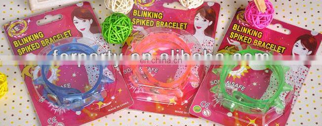 LBS-0057 LED spike bracelets Flashing spike bracelets