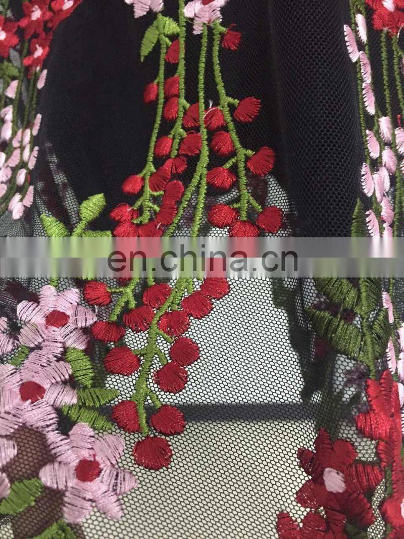 The 2017 summer net cloth embroidery condole belt unlined upper garment
