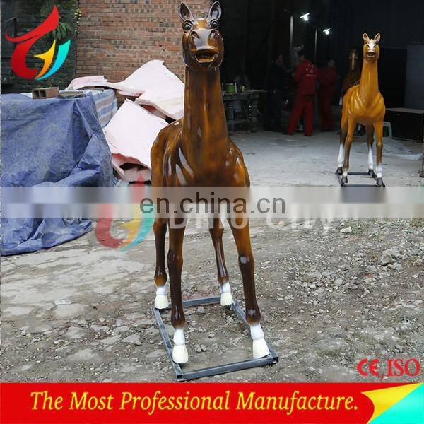Park equipment Life size sculpture fiberglass horse statue