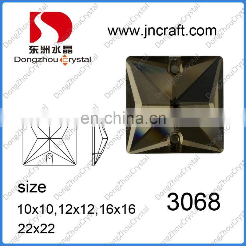 Horse eye shaped large sew on rhinestones for wedding dresses