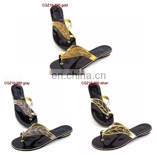 ladies slipper with stones