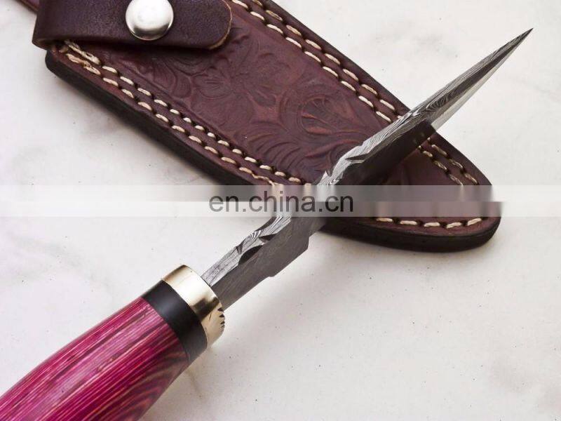 Damascus knifes - CUSTOM HANDMADE HUNTING DAMASCUS KNIFE