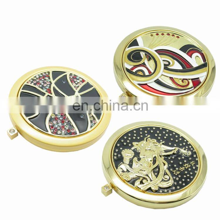 Wholesale metal rose gold makeup mirror