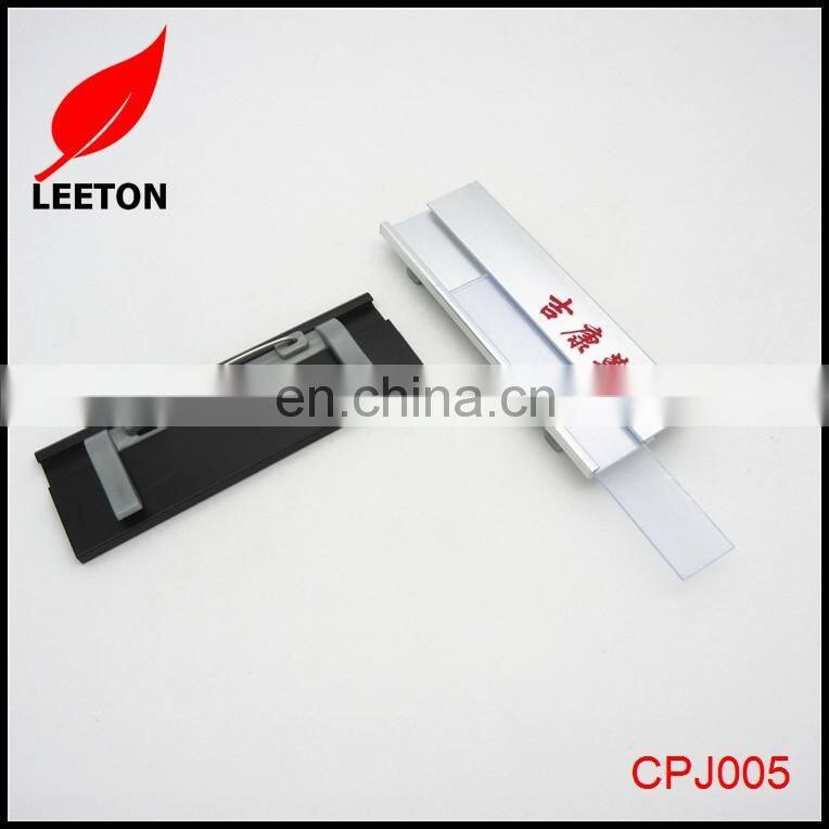 Custom Reusable uniform name badge with pin