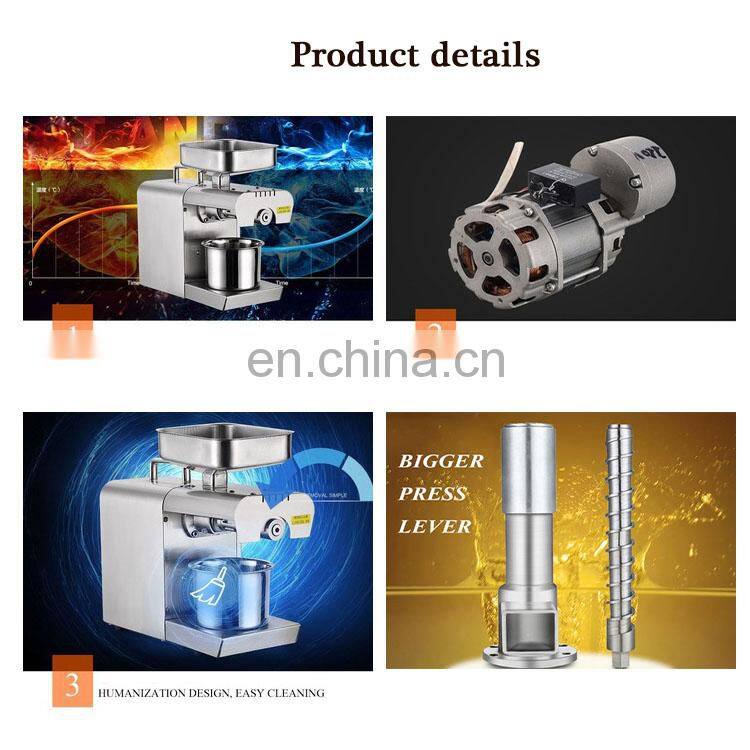 Capacity 7-8kg/h materials cold press oil extraction machine