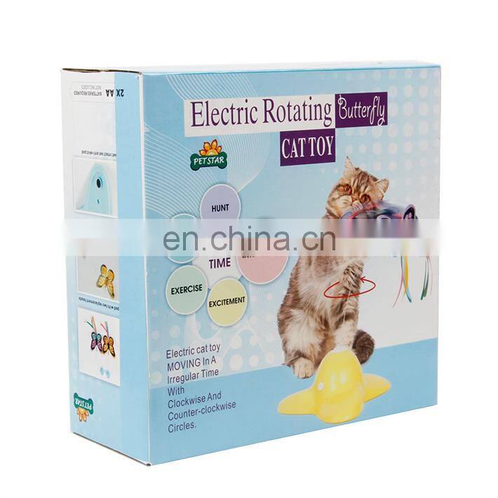 Electronic butterfly cat toy cat teaser interactive toy for cat playing
