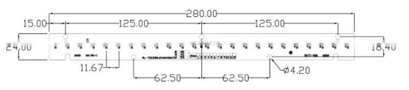 High efficiency led module with lens light engine for street light