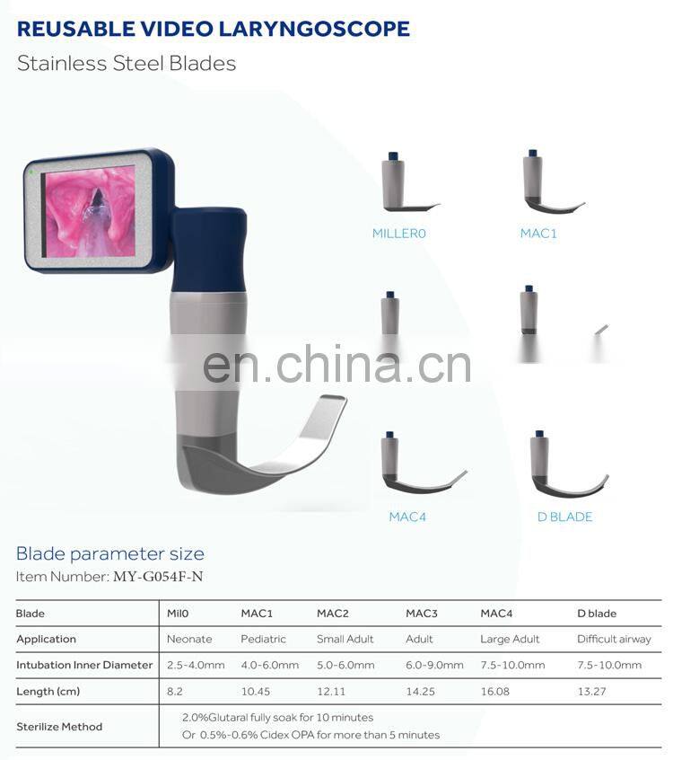 Portable handheld medical flexible disposable or reusable video laryngoscope