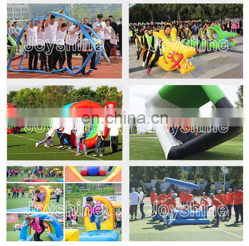 Outdoor Interactive Inflatable Team Building Games Obstacle Course Wipeout Equipment Team Sports Games Set For Kids Adult