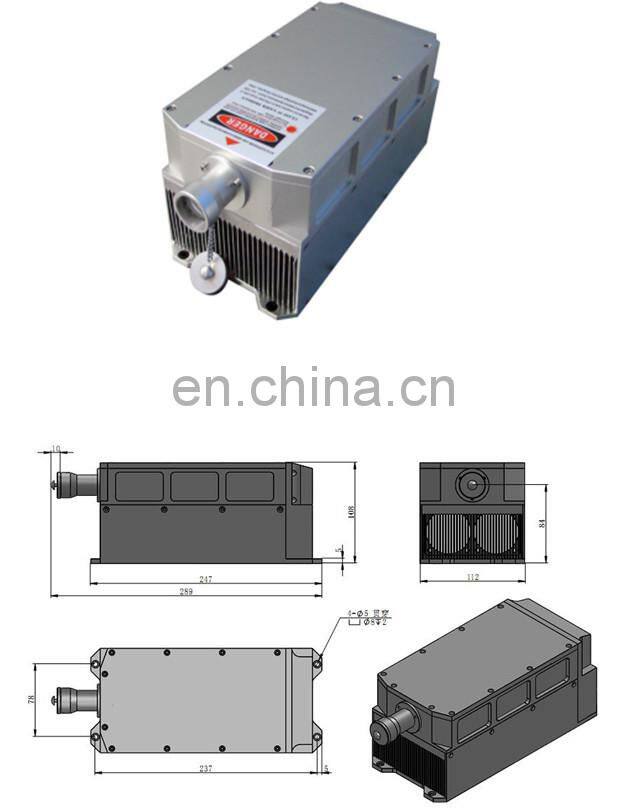 100uJ 2000mW 532nm Green LD Pumped all solid state Q-switched Laser