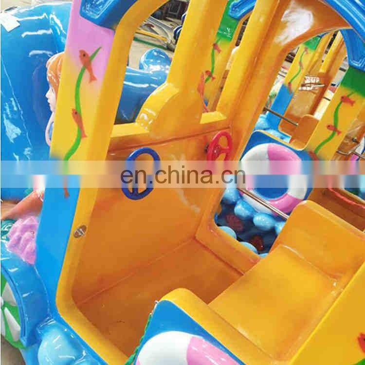 Amusement park rides kids electric train ocean track train