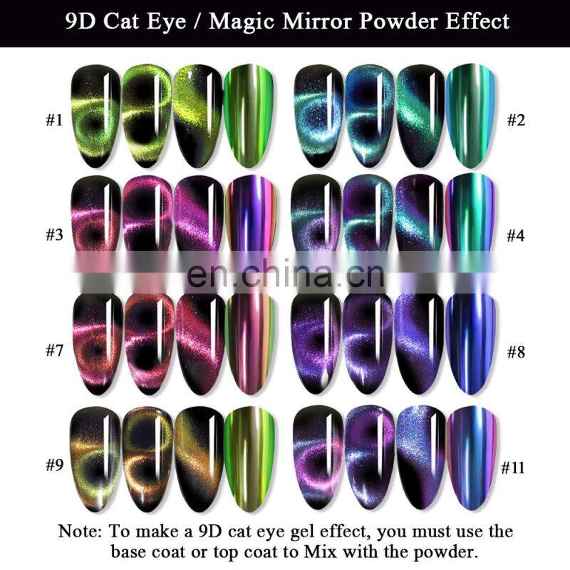 High quality changing color pigment 5D cat eye pigment cat eye magnetic pigment powder