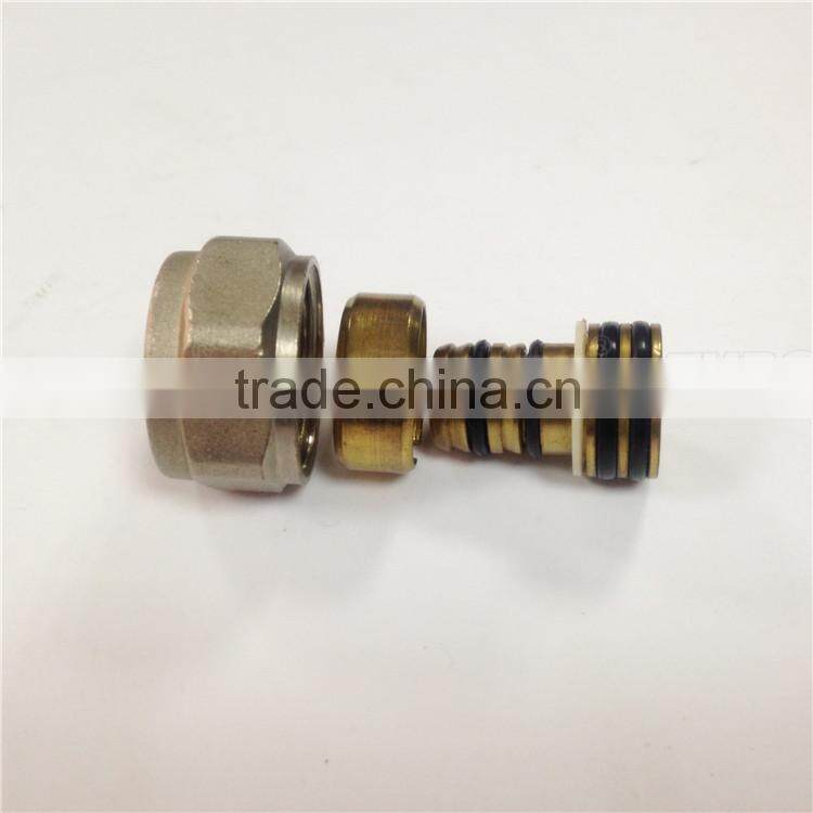 Quick joint mini compression loose core screw fitting for PAP pipes
