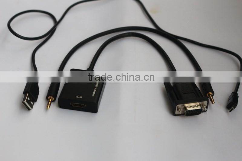 opp bag vga to HD converter with usb
