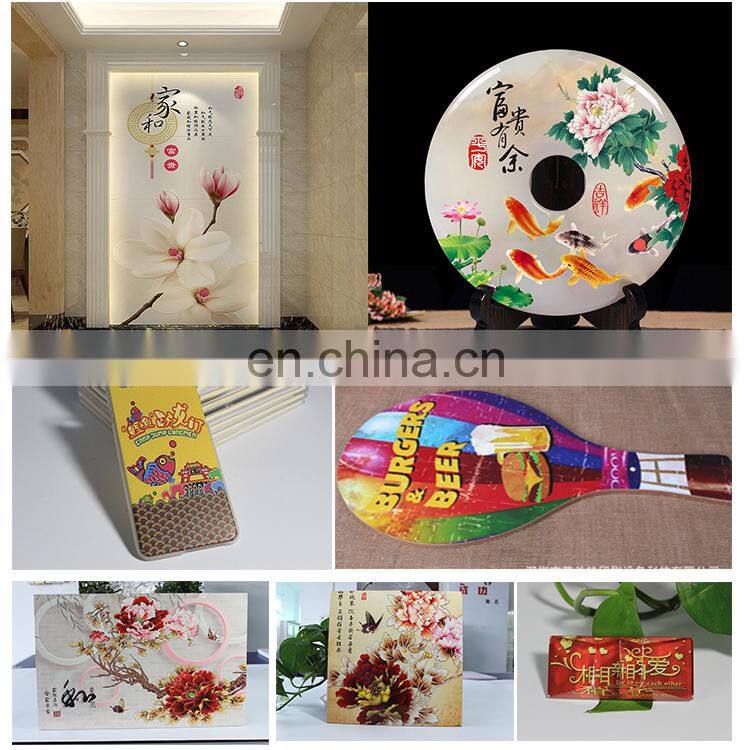 Wood/glass/paper 3d printing machine uv led flatbed metal printer large format printing machine