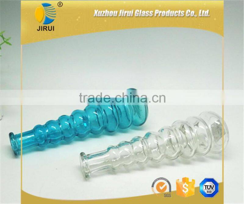 100ml pagoda blue clear reed diffuser glass bottle with cork