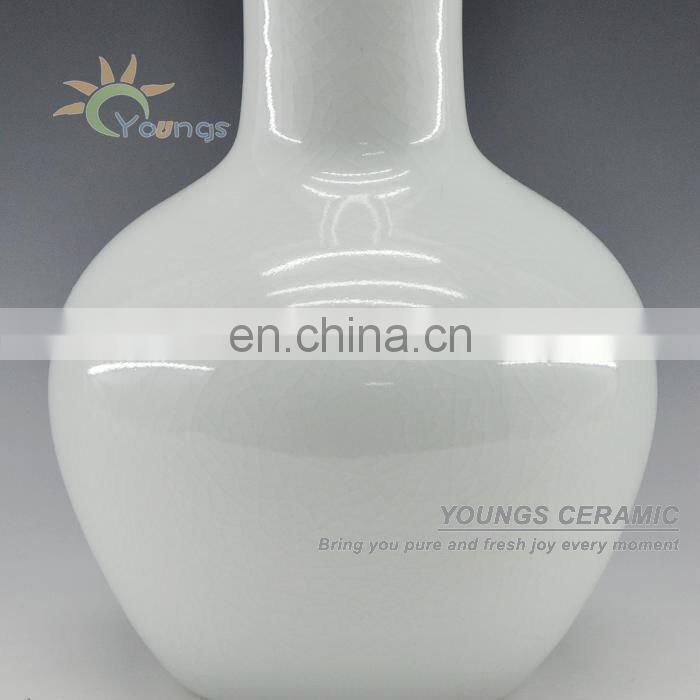 Crackled White Glaze Ceramic Wholesale Retail Vases