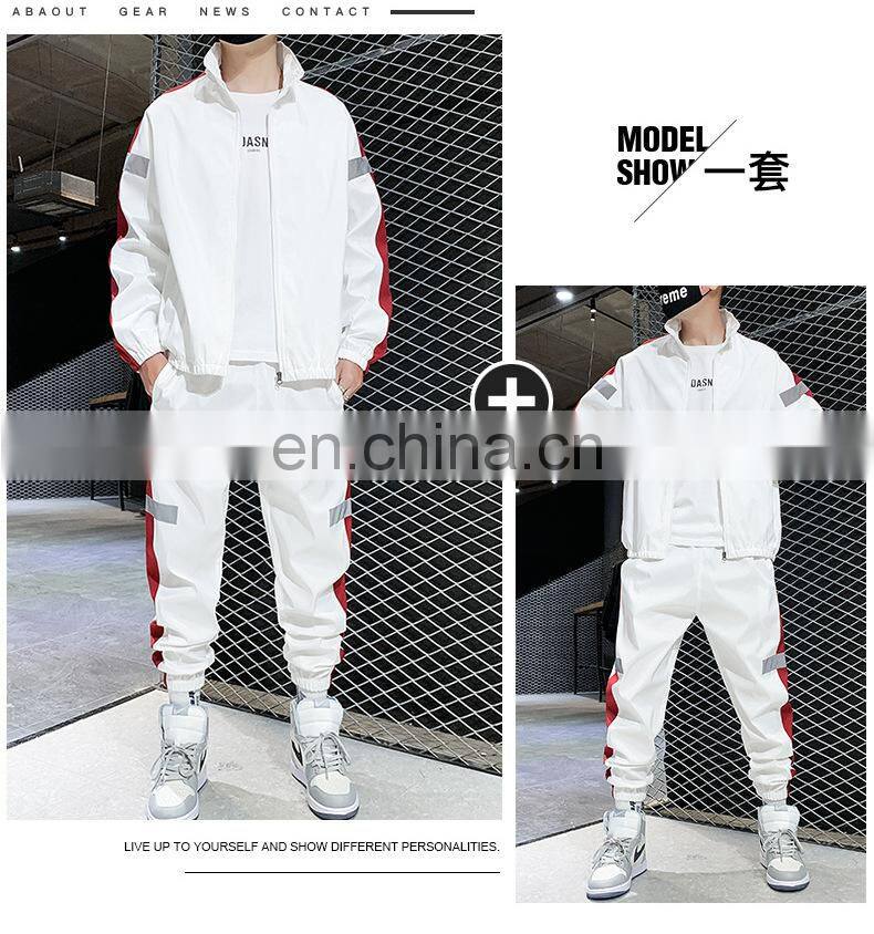 Wholesale 2-pieces men's plus size big and tall sports and leisure sports sets jogging suit custom men's suit